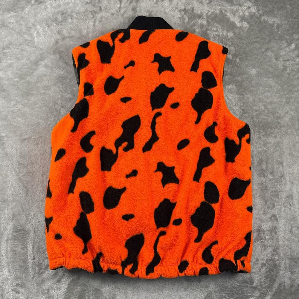 Vintage Cabelas Reversible Hunting Vest Camo Orange Brown Size Large. - Picture 8 of 8